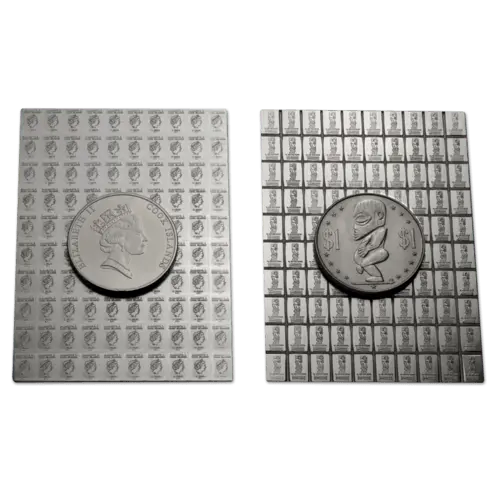 100x1g Silber Münztafel Combicoin Valcambi
