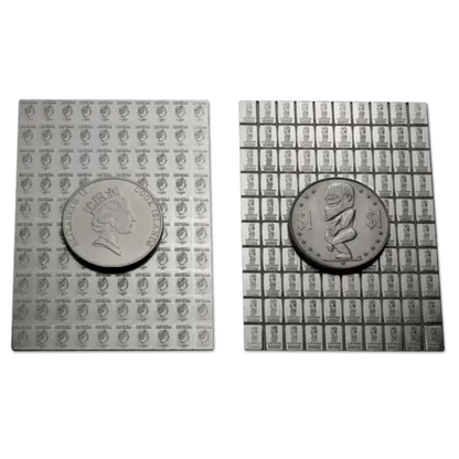 100x1g Silber Münztafel Combicoin Valcambi