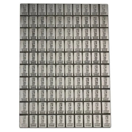 100x1g Silber Münztafel Combicoin Valcambi