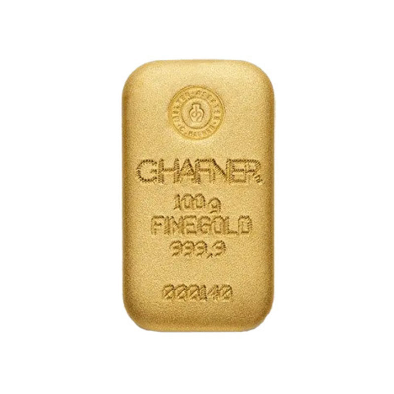 100g Gold Gussbarren C. Hafner