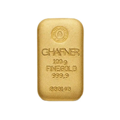 100g Gold Gussbarren C. Hafner