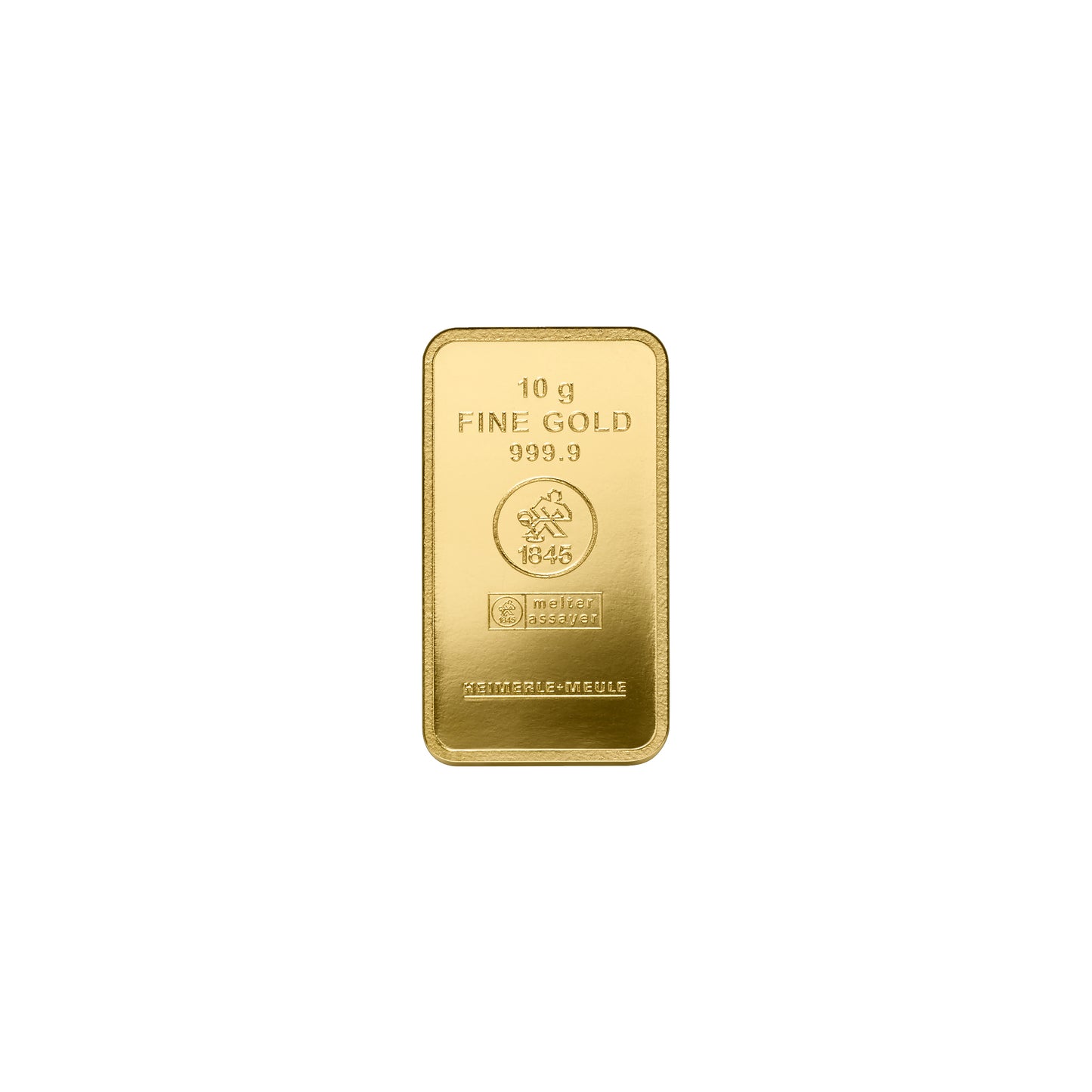 10g Gold Prägebarren Heimerle+Meule
