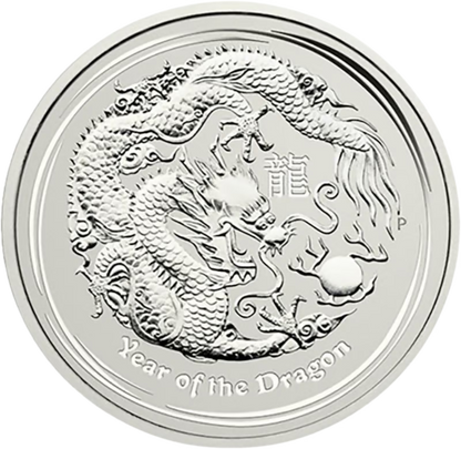 1 Unze Silber Lunar II Drache 2012 differenzbesteuert Silbermünze Perth Mint 1 Unze | Glänzend Vorsorgen