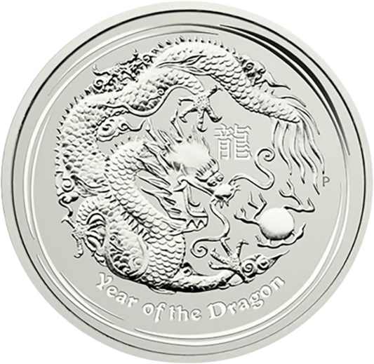 1 Unze Silber Lunar II Drache 2012 differenzbesteuert Silbermünze Perth Mint 1 Unze | Glänzend Vorsorgen