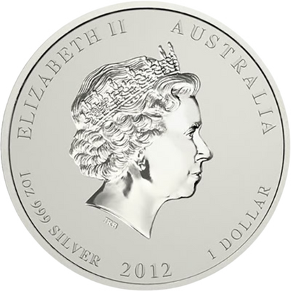 1 Unze Silber Lunar II Drache 2012 differenzbesteuert Silbermünze Perth Mint 1 Unze | Glänzend Vorsorgen