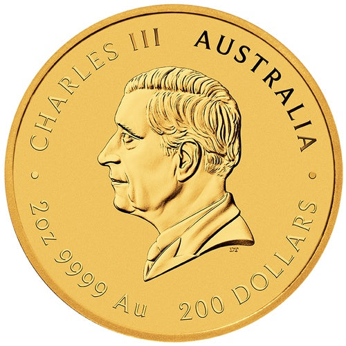Wertseite 2 Unzen Gold Lunar III Ziege 2027, Feingold, Perth Mint