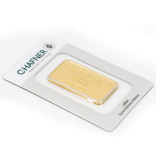 25g Gold Prägebarren C. Hafner