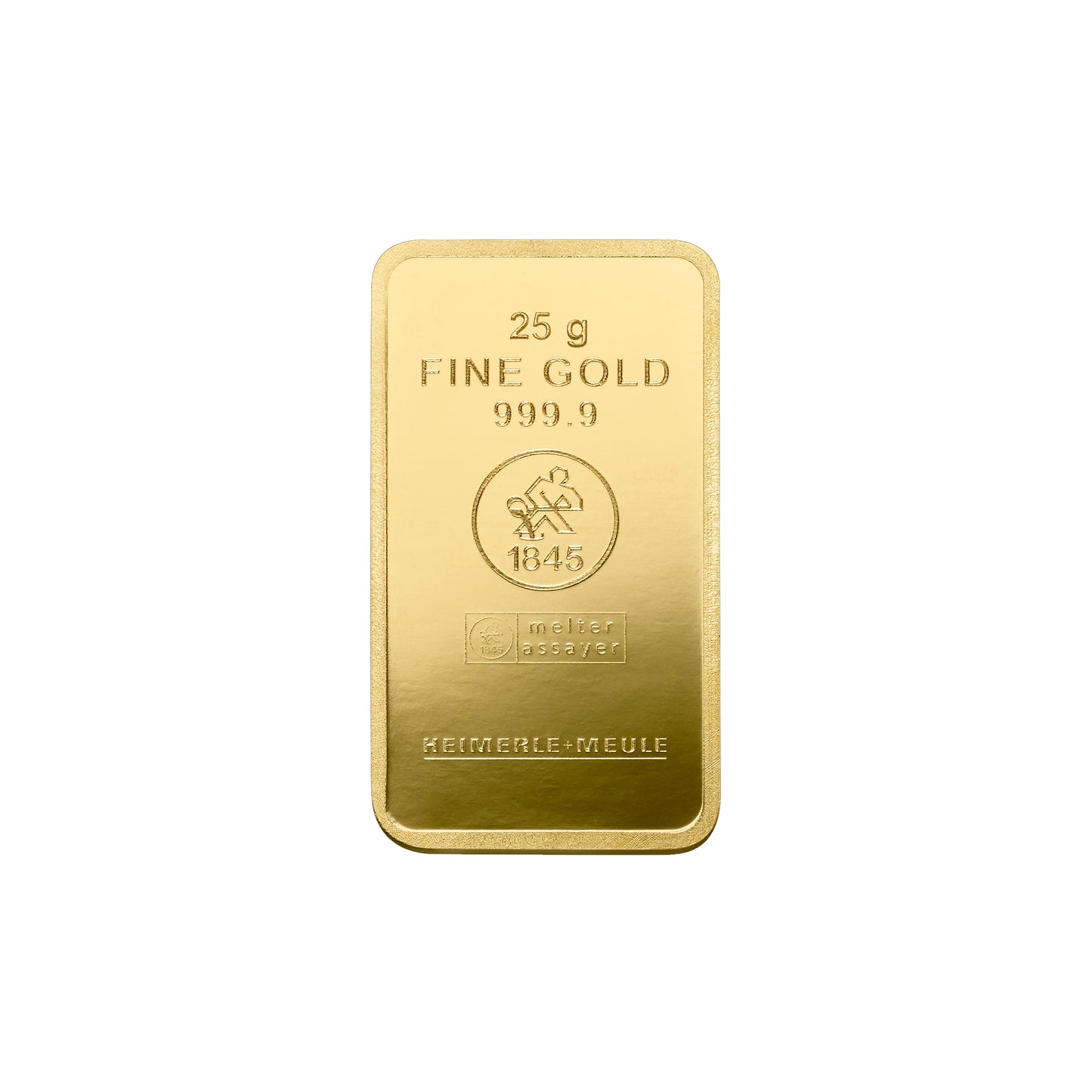25g Gold Prägebarren Heimerle+Meule