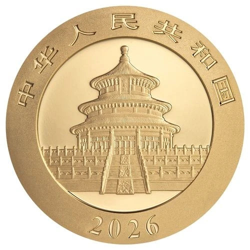 30 Gramm Gold China Panda 2026 Goldmünze China Mint 30 Gramm | Glänzend Vorsorgen