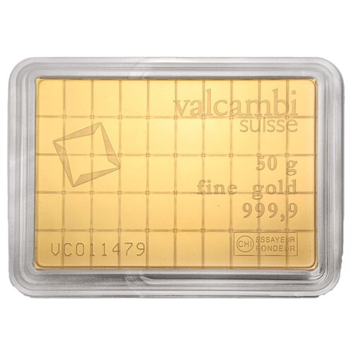 50x1g Gold Tafelbarren Valcambi