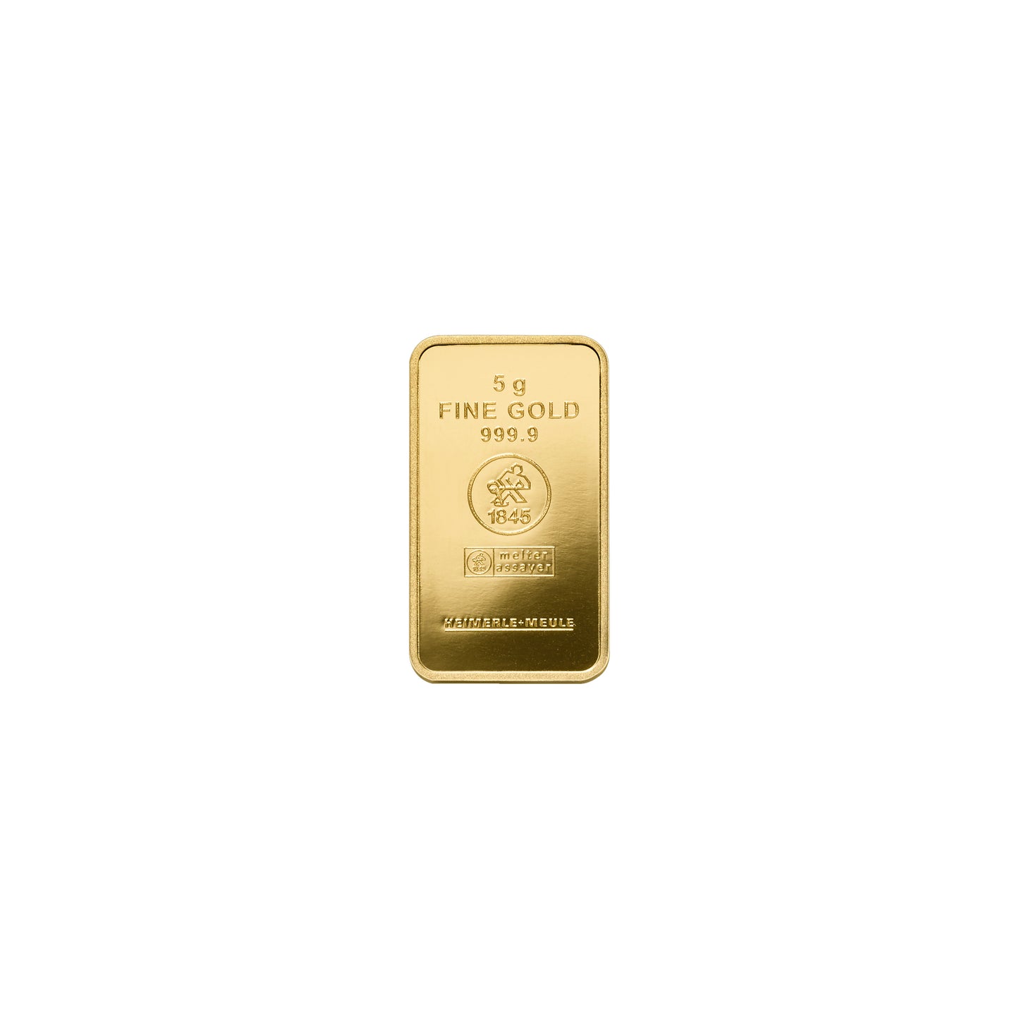 5g Gold Prägebarren Heimerle+Meule
