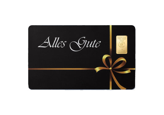 FineCard 1 Gramm Gold - „Alles Gute“