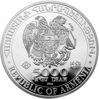 10 Unzen Silber Arche Noah 2026 Silbermünze Leipziger Edelmetallverarbeitung 10 Unzen | Glänzend Vorsorgen