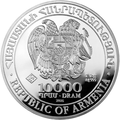 1 Kilo Silber Arche Noah 2026 Silbermünze Leipziger Edelmetallverarbeitung 1 Kilo | Glänzend Vorsorgen
