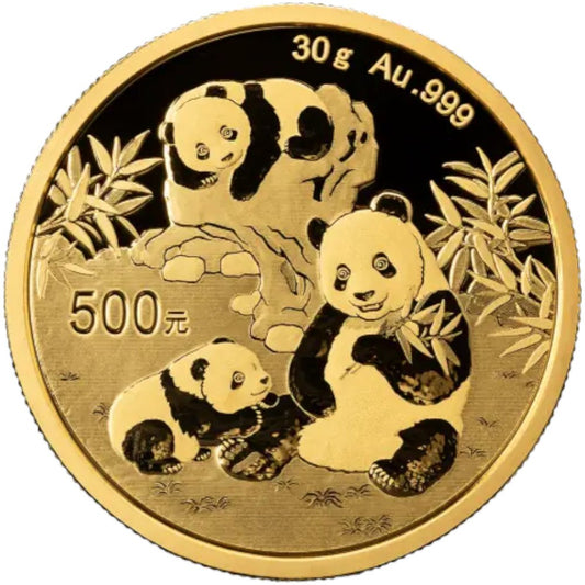 30 Gramm Gold China Panda 2025