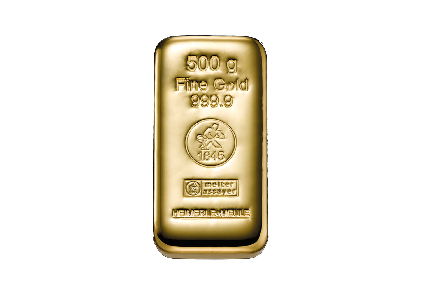 500g Gold Gussbarren Heimerle+Meule