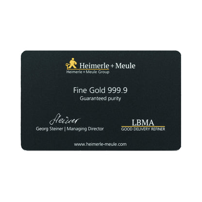 FineCard 1 Gramm Gold - „Notgroschen“