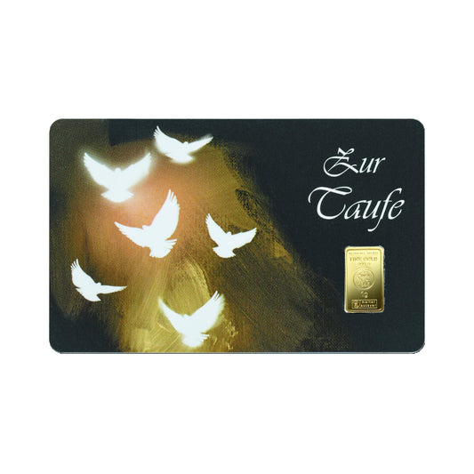 FineCard 1 Gramm Gold - „Zur Taufe“