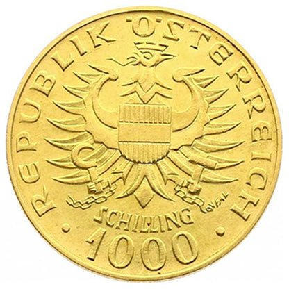 1000 Schilling Gold Babenberger diverse Jahrgänge