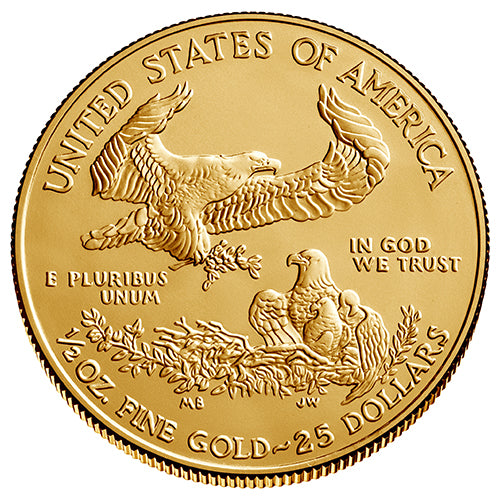 1/2 Unze Gold American Eagle diverse Jahrgänge