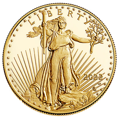 1/10 Unze Gold American Eagle Type 2 diverse Jahrgänge