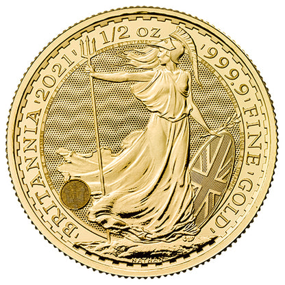 1/2 Unze Gold Britannia diverse Jahrgänge