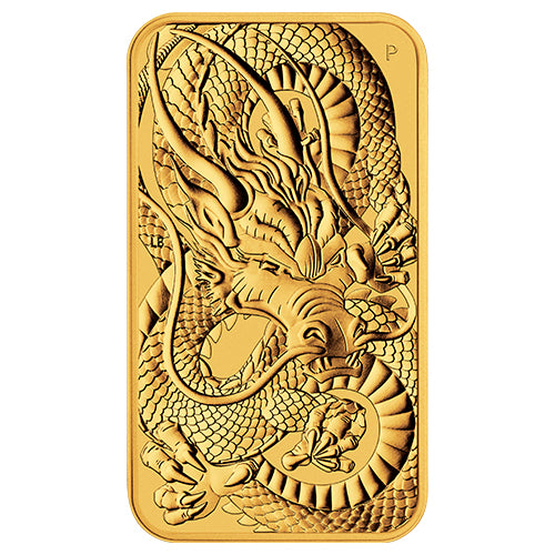1 Unze Gold Rectangular Dragon diverse Jahrgänge