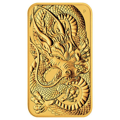 1 Unze Gold Rectangular Dragon diverse Jahrgänge