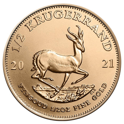1/2 Unze Gold Krügerrand diverse Jahrgänge