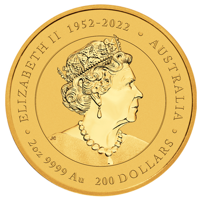 2 Unzen Gold Lunar Serie III Drache 2024