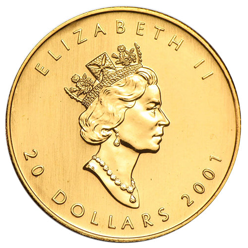 1/2 Unze Gold Maple Leaf diverse Jahrgänge