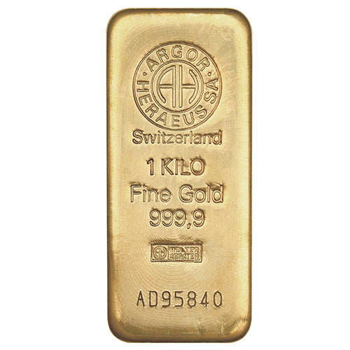 Goldbarren Argor Heraeus 1 Kilo - Gussbarren