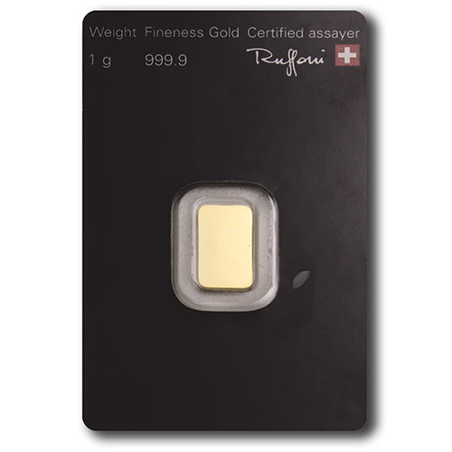 1g Gold Prägebarren Argor Heraeus