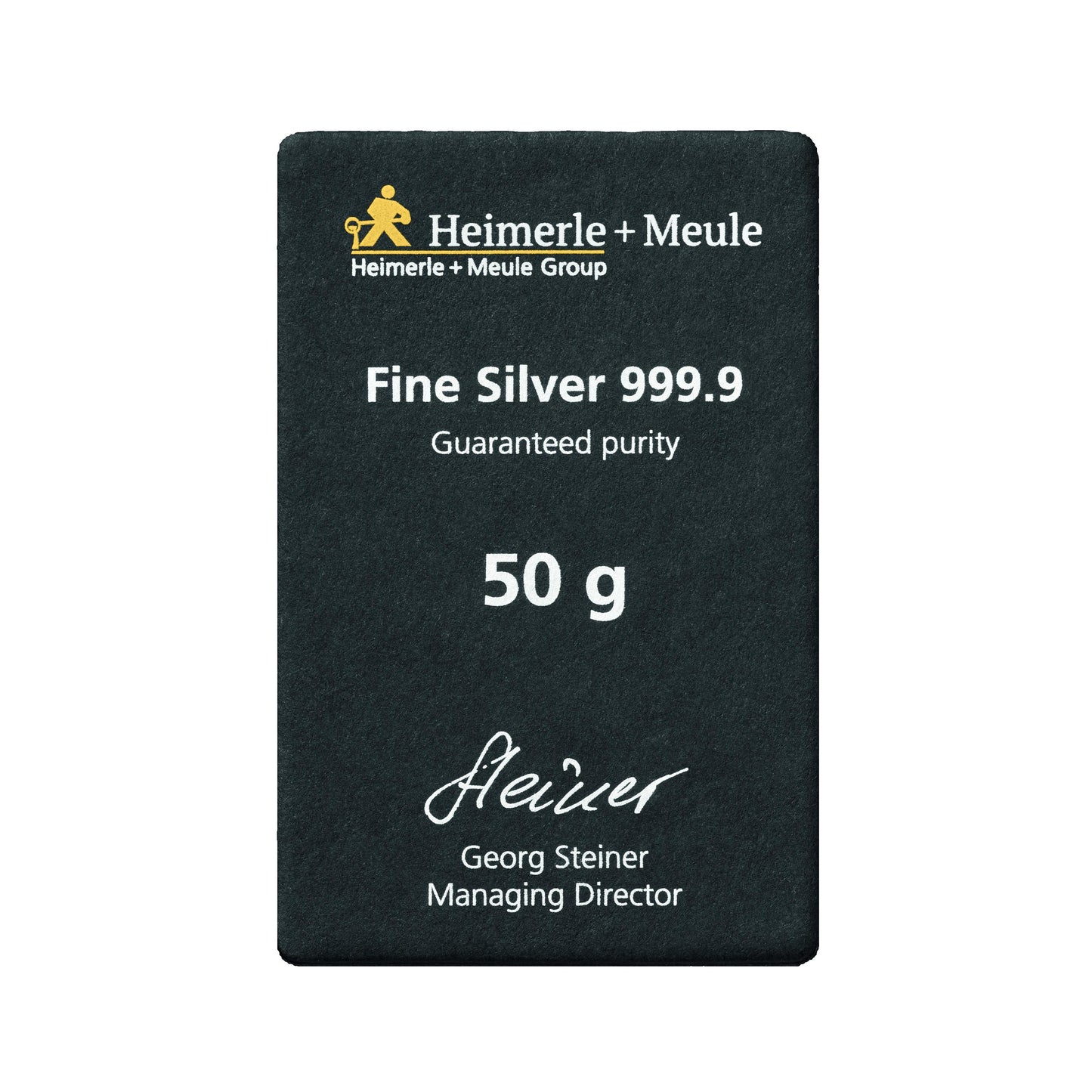 50g Silber Gussbarren Heimerle+Meule