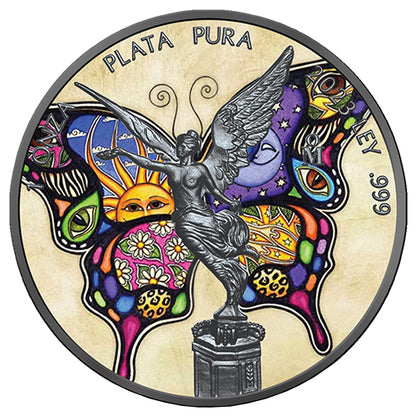Sammlermünze Silber Libertad - Schmetterling - 1 Unze - 2023