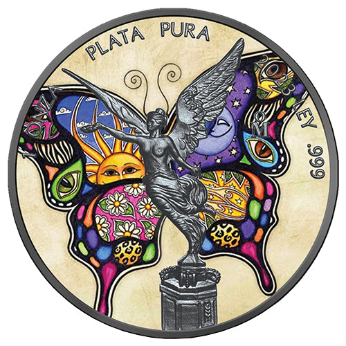 Sammlermünze Silber Libertad - Schmetterling - 1 Unze - 2023