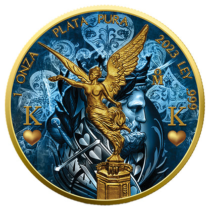 Sammlermünze Silber Libertad - Der König - 1 Unze - Serie Golden Noir 2023