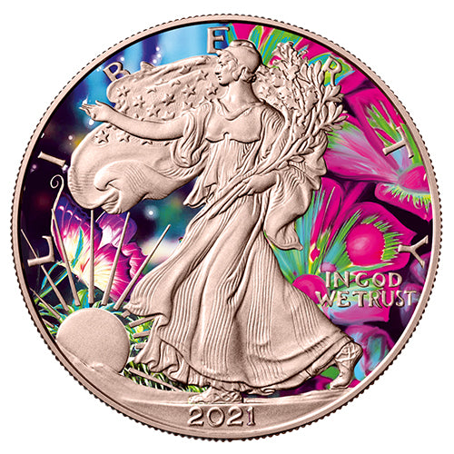Sammlermünze Silber Eagle - Der Schmetterling - 1 Unze - 2021