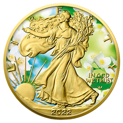 Sammlermünze Silber Eagle - Frühling - 1 Unze - 2022