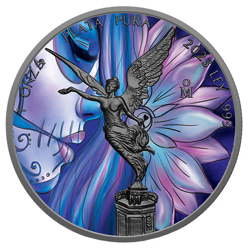 Sammlermünze Silber Libertad - Lotusblume - 1 Unze - 2023