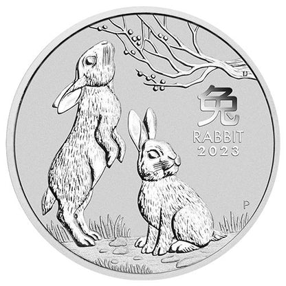 1 Kilo Silber Lunar III Hase 2023 differenzbesteuert