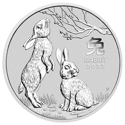 Silbermünzen Lunar Serie III - Hase 2023 - 1 Kilo - differenzbesteuert