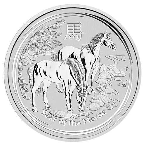 1 Kilo Silber Lunar II Pferd 2014 differenzbesteuert