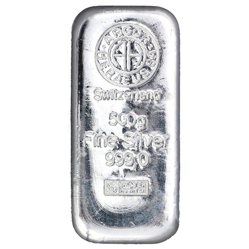 Silberbarren Argor Heraeus 500 Gramm - Gussbarren