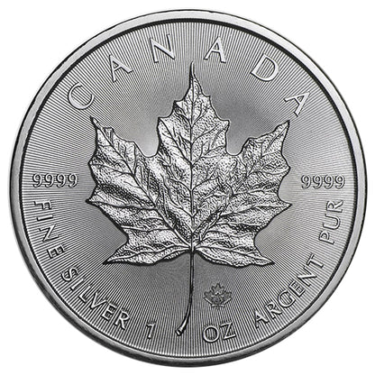 1 Unze Silber Maple Leaf diverse Jahrgänge differenzbesteuert