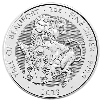 2 Unzen Silber Royal Tudor Beasts Yale of Beaufort 2023