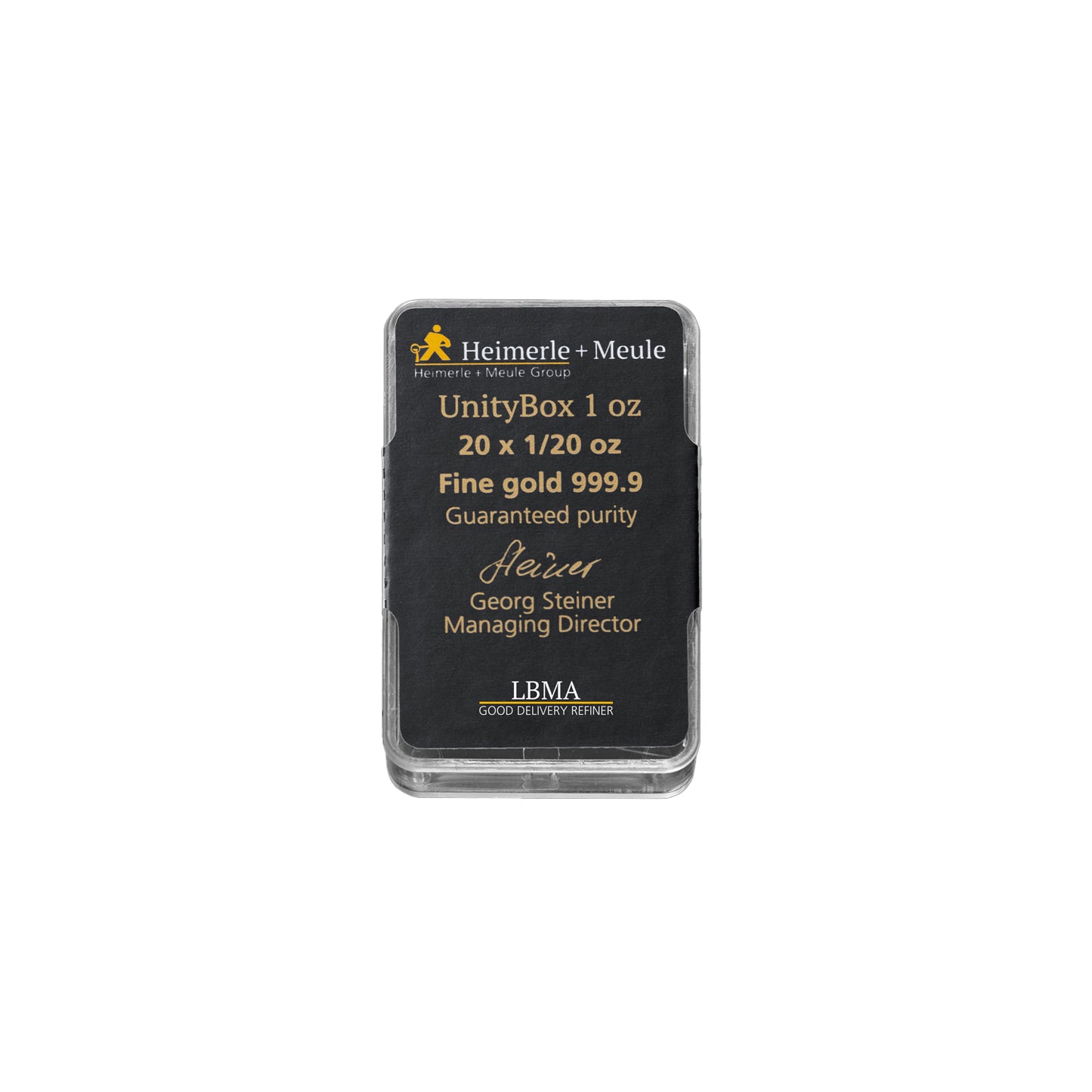 20x1/20 Unze Gold UnityBox Heimerle+Meule