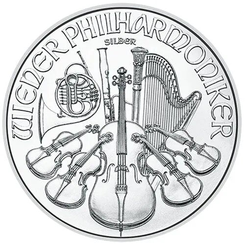 1 Unze Silber Wiener Philharmoniker 2025