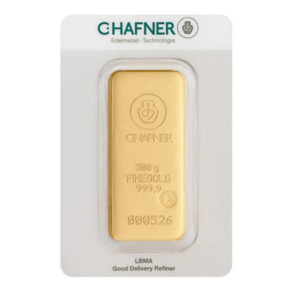 500g Gold Gussbarren C. Hafner