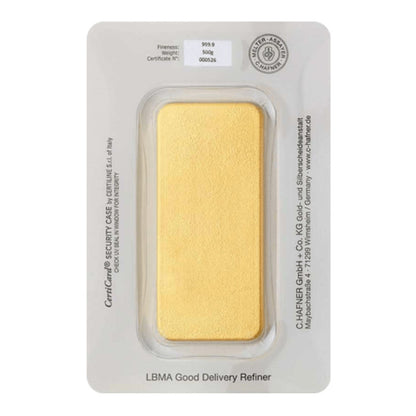 500g Gold Gussbarren C. Hafner